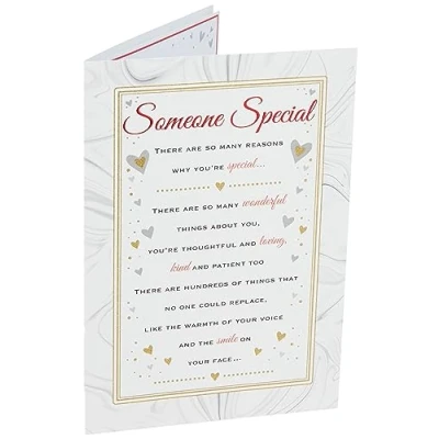 Image of Regal Publishing Heartfelt Wishes Sentimental Birthday Card Someone Special 9 x 6 inches, C80698, Beige