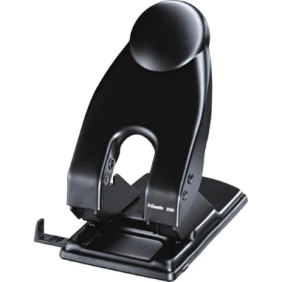 Image of Esselte D60 Metal 2 Hole Punch Black