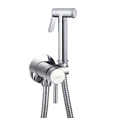 Image of Toilet tap with Hand Shower, Intimate Hygiene for Bidet Replacement, hot and Cold Water Mixer Shower