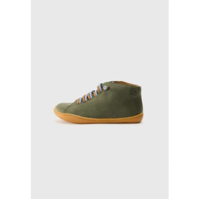Image of Camper PEU CAMI Unisex Laceup ankle boots for kids, Size: 7.5K, Dark green shoes