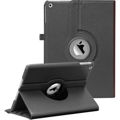 Image of World Biz Rotating Case For10.2&quot; (9th/8th/7th Generation, 2021/2020/2019), 360 Degree Rotation Stand Flip Cover, Auto Wake/Sleep for Apple iPad 10.2 (Black)
