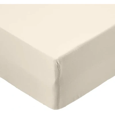 Image of Amazon Basics Microfiber Fitted Sheets, Beige, 90 x 190 30 cm