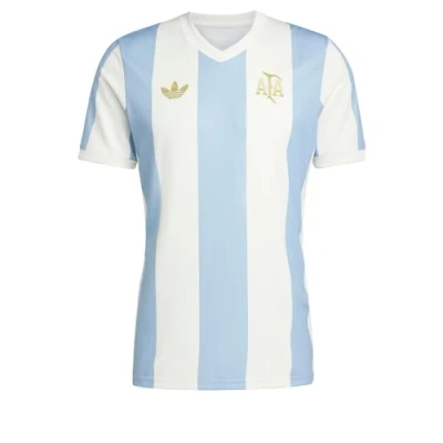 Image of adidas Originals Argentina Anniversary Football shirt, Men&#039;s, Size: Small, Ambient sky/cloud white