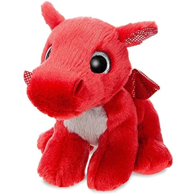 Image of Aurora, 60862, Sparkle Tales, Flame Dragon,7In, Soft Toy, Red