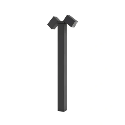 Image of Lindby path light Othil, 2 bulb, 80 cm, grey, aluminium