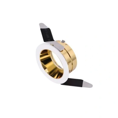 Image of Accentplus GU10 60mm Round Fixed Mirror Gold Downlight Integral LED