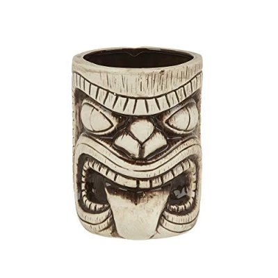 Image of Ceramic Toscano Lono Tiki Mug 450ml Light &amp; Coffee Brown