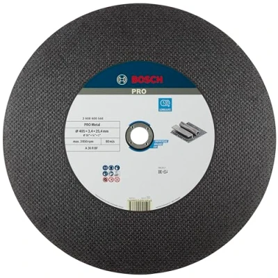 Image of Bosch Accessories 2608600544 Straight Cutting Disc Metal A 36 R BF, 400 mm, 25.4 1 1/8 &quot;