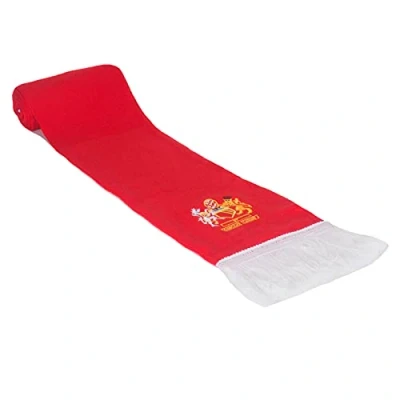 Image of fan originals Scarf Manchester Crest in United Colours Red