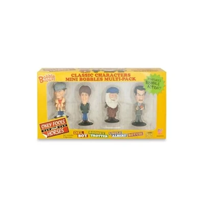 Image of Sporting Profiles Only Fools and Horses Mini Bobble Buddies bobblehead Figures Set 1 Del Boy Rodney Albert Boycie