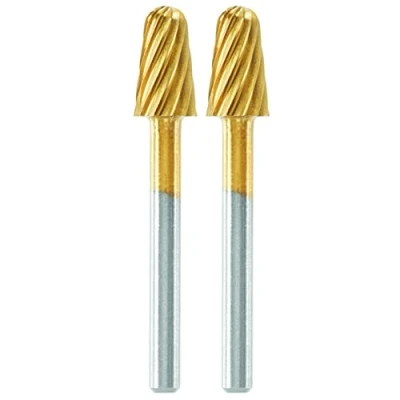 Image of Dremel Max High Performance Carving Bit (117DM) 2 Titanium Coated Bits for and Engraving, 6.4mm, Life Durability
