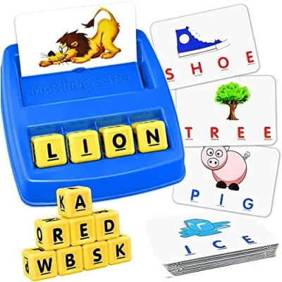 Image of Matching Letter Spelling Learning Games for 3 4 5 Years old Kids Gift Toys Boys Girls, Educational Flash Card Toddler Birthaday present