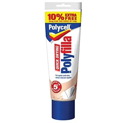 Image of Polycell Multi Purpose Quick Drying Polyfilla 330g Tube by