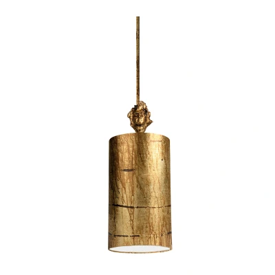 Image of Fragment 1 Light Round Small Ceiling Pendant Aged Gold, E27