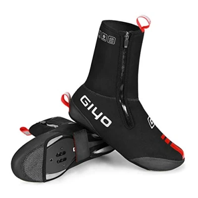 Image of PLATTBK Cycling Shoe Covers Winter Waterproof Bike Overshoes for Men Women Thermal Warm Road MTB Booties