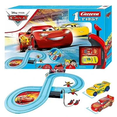 Image of Carrera First Cars The Movie 20063037 Disney Pixar Race of Friends Starter Set, Single, Multicolor, 50 x 7 30 cm
