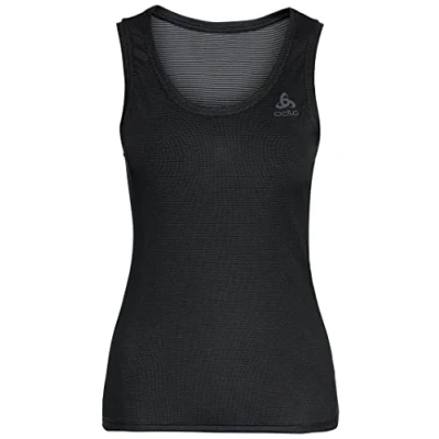 Image of Odlo Women&#039;s Women’s Active F Dry Light ECO Base Layer Singlet, Black, XS