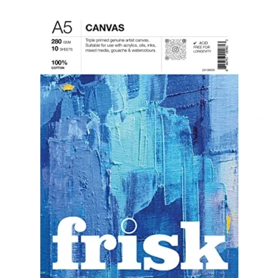 Image of Frisk Canvas Pad 280gsm 10sheets A5 White 23138005