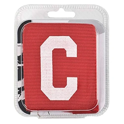 Image of Precision Training Unisex&#039; s Big C CaPTains Armband, Red white, Senior