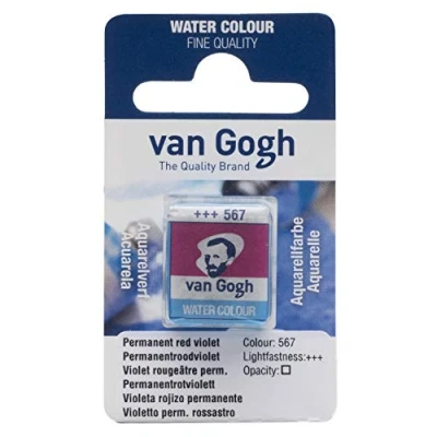 Image of Van Gogh Watercolour Half Pan Permanent Red Violet Series 1