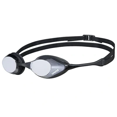 Image of arena Cobra Original Swipe Mirror Unisex Adult Racing Swimming Goggles, Pool Goggles with Lenses, Anti Fog UV Protection, 4 Interchangeable Nose Bridges