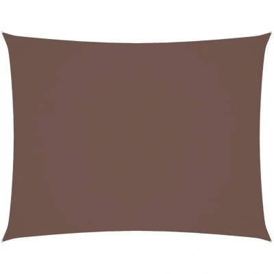 Image of vidaXL Sunshade Sail Oxford Fabric Rectangular 5x7 m Brown