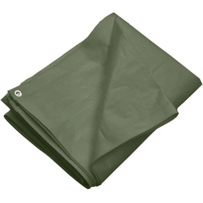 Image of vidaXL Tarpaulin 260 g/m² 8x8 m Green HDPE