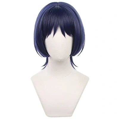 Image of HIROAKIYA Scaramouche Wig, Genshin Impact Cosplay Wig with Cap, Length approx.35cm