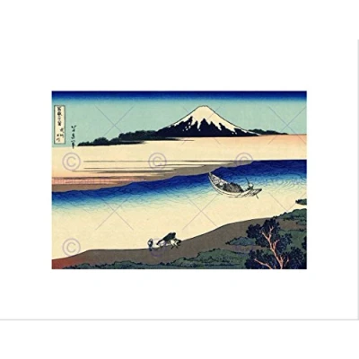 Image of Wee Blue Coo Katsushika Hokusai Tama River Musashi Province Wall Art Print