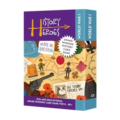 Image of History Heroes: World War I Quiz Card Game for Kids, Adults, Night Family Friendly About Educational Conversation