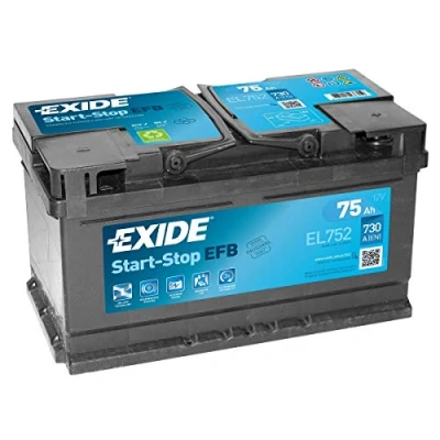Image of Exide 110 EFB Car Battery 75Ah EL752
