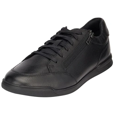 Image of Geox Men&#039;s U Cordusio D Sneaker, Black, 10.5 UK
