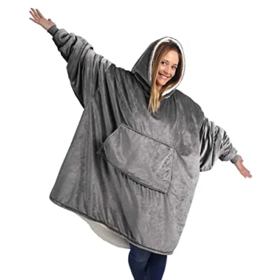 Image of Hoodie Oversized Sweatshirt Blanket Super Soft Warm Comfortable Hoodie, One Size Fits All Men Women Girls, Boys