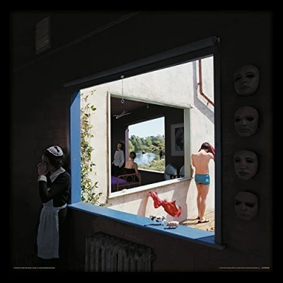 Image of Pink Floyd Echoes 12&quot; Album Cover Framed Print, MDF, Multi Colour, 32 x 1.5 cm