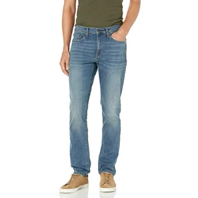 Image of Amazon Essentials Men&#039;s Slim Fit Jeans, Medium Blue Vintage, 31W / 30L
