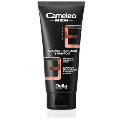 Image of Cameleo Men Anti Hair Loss Shampoo Cleans and Refreshes Effectively Reduces Moisturises, Nourishes, Strengthens for Dry Scalp 150ml