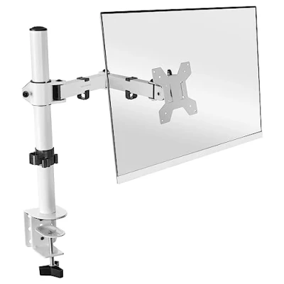 Image of Mars Gaming MARM1 White, Arm Monitor Mount for Scrrens up to 32&quot;, Articulating and Height Adjustable, Sturdy Frame, VESA75 VESA100 Compatible