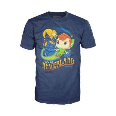 Image of Funko Boxed Tee: Peter Pan Big Ben L T Shirt Clothes Gift Idea Short Sleeve Top for Adults Unisex Men and Women Official Merchandise Movies Fans