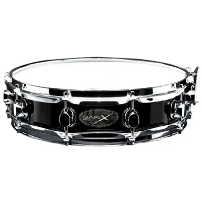 Image of PURE GEWA Snare Drum Classic Wood 14x3.5&quot; poplar shell black wrapped