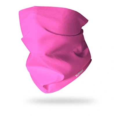 Image of Ruffnek FLUORESCENT HI VIS PINK Neckwarmer Multifuntional Headwear, Snood Tube Scarf for Men, Women &amp; Children One Size