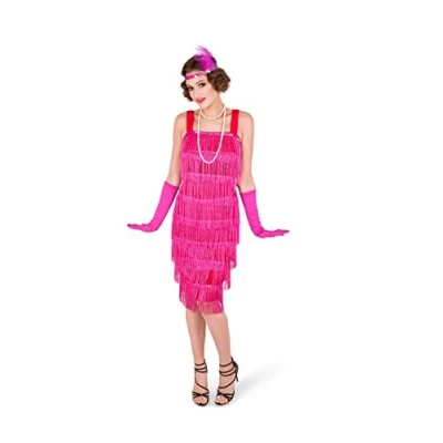 Image of Karnival 81249 1920&#039;s Pink Flapper Costume, Women, Extra Large