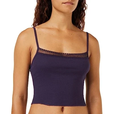 Image of Sloggi Women&#039;s GO Ribbed Crop top Shirts, Blueberry, S