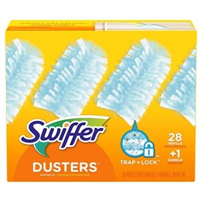 Image of Swiffer Dusters Dusting Kit, 1 Handle &amp; 28 Duster Refills