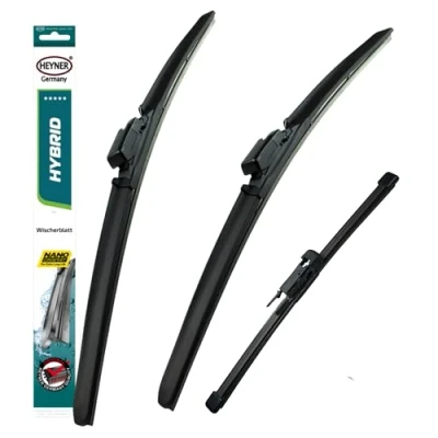 Image of HEYNER Fits: Mercedes A Class 2015 2018 Wiper Blades Hybrid 24&quot;19&quot;TLM 9&quot;X1 HH2419TLM9X1