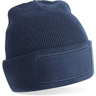Image of Beechfield Patch Beanie French Navy