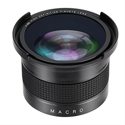 Image of VBESTLIFE Camera Fisheye Lens, 52mm 0.35X Wide Angle Lens with Caps Storage Pouch for Canon/Nikon/Sony/Minolta/Pansonic/Olympus/Pentax SLR and Digital Camera.