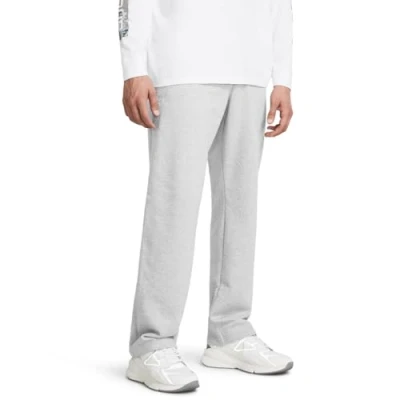 Image of Under Armour Men&#039;s Rival Fleece Pants, (011) Mod Gray Light Heather / White, 3X Large Tall