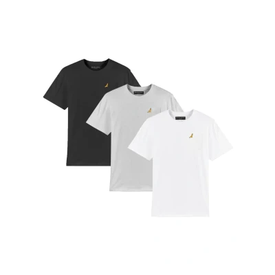 Image of Men 3 Pack Or 5 T Shirt Multi Grandad Tee Jersey Cotton Casual Tops
