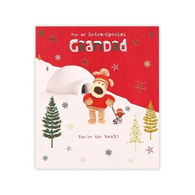 Image of UK Greetings Boofle Grandad Christmas Card for an Extra Special