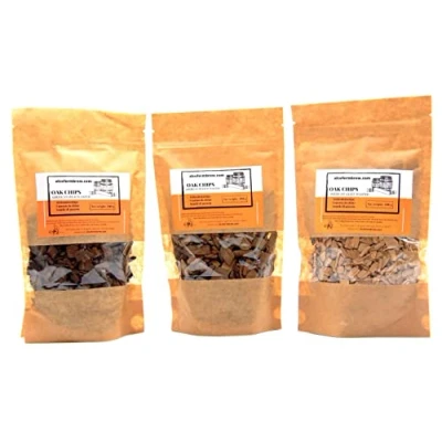 Image of American Oak Chips Set 3 Packs Improve Wine Aroma, Mouthfeel &amp; Fruity Notes